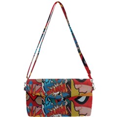 Comic Cartoon Pattern Removable Strap Clutch Bag by pakminggu