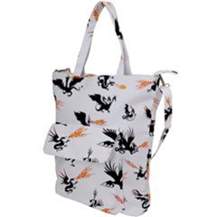 Dragon-phoenix-fire-bird-ancient Shoulder Tote Bag by Cowasu