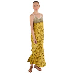 Beer Bubbles Cami Maxi Ruffle Chiffon Dress by Cowasu