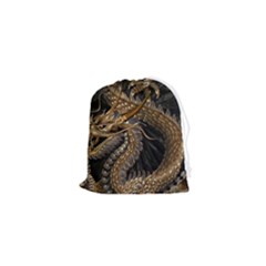 Fantasy Dragon Pentagram Drawstring Pouch (xs) by Cowasu