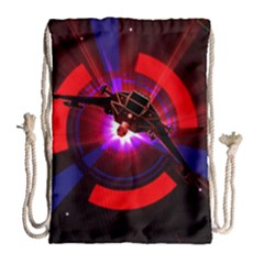 Science-fiction-cover-adventure Drawstring Bag (large) by Cowasu