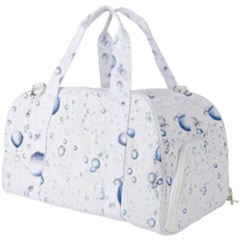Blue Oxygen-bubbles-in-the-water Burner Gym Duffel Bag by Sarkoni