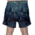 Castle Starry Night Van Gogh Parody Men s Shorts View2