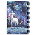 Unicorn Starry Night Print Van Gogh 5.5  x 8.5  Notebook View2