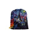 Castle Starry Night Print Van Gogh Parody Drawstring Pouch (Medium) View1