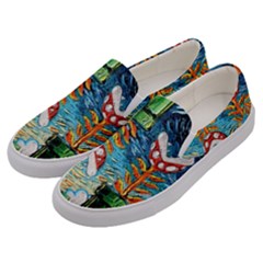 Game Starry Night Doctor Who Van Gogh Parody Men s Canvas Slip Ons by Sarkoni