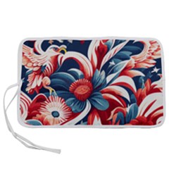 America Pattern Pen Storage Case (m) by Valentinaart