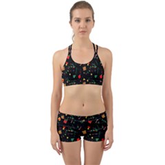Christmas Pattern Texture Colorful Wallpaper Back Web Gym Set by Ravend