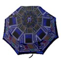 Blue Computer Monitor With Chair Game Digital Art Folding Umbrellas View1