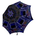 Blue Computer Monitor With Chair Game Digital Art Hook Handle Umbrellas (Large) View2