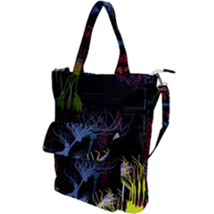 Art Design Graphic Neon Tree Artwork Shoulder Tote Bag by Bedest