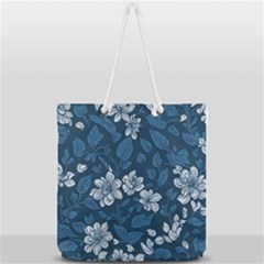 Pattern Flower Nature Full Print Rope Handle Tote (large) by Bedest