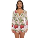 Strawberry Fruit Long Sleeve Boyleg Swimsuit View1