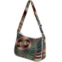 Fractal Strange Unknown Abstract Zip Up Shoulder Bag View2