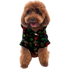 Apples Honey Honeycombs Pattern Dog Coat by Sarkoni