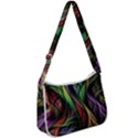 Abstract Psychedelic Zip Up Shoulder Bag View1