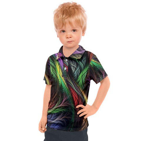 Abstract Psychedelic Kids  Polo T-shirt by Sarkoni