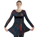 Architecture City Pixel Art Long Sleeve Tunic  View1