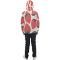 Seamless Strawberry Pattern Vector Men s Front Pocket Pullover Windbreaker View2