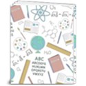 School Subjects And Objects Vector Illustration Seamless Pattern 8  x 10  Softcover Notebook View2