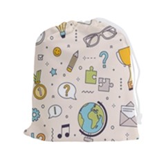 Quiz Backgrounds Ans Seamless Drawstring Pouch (2xl) by Grandong