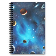 3d Universe Space Star Planet 5 5  X 8 5  Notebook by Grandong