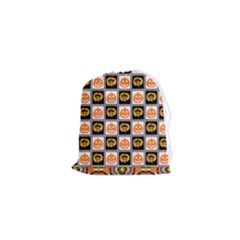 Chess Halloween Pattern Drawstring Pouch (xs) by Ndabl3x