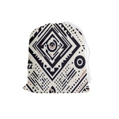Tribal Pattern Drawstring Pouch (large) by Sobalvarro