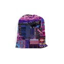 Retro City Pixel Drawstring Pouch (Medium) View2