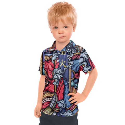 Japan Art Aesthetic Kids  Polo T-shirt by Sarkoni
