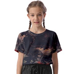Fractal Digital Art Pattern Kids  Basic T-shirt by Grandong