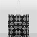 Black Diamond Pattern Full Print Rope Handle Tote (Large) View1
