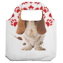 Basset Hound Gift T- Shirt Funny Basset Hound Valentine Heart Paw Basset Hound Dog Lover Valentine C Yoga Reflexion Pose T- Shirtyoga Reflexion Pose T- Shirt Premium Foldable Grocery Recycle Bag View2