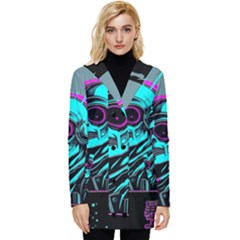 Aesthetic Art  Button Up Hooded Coat  by Internationalstore