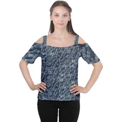Ceramics Broken  Cutout Shoulder T-shirt by Internationalstore