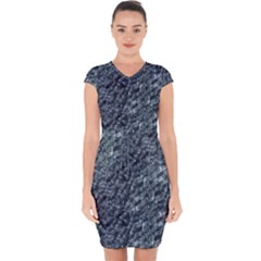 Ceramics Broken  Capsleeve Drawstring Dress  by Internationalstore