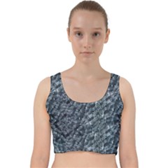 Ceramics Broken  Velvet Racer Back Crop Top by Internationalstore