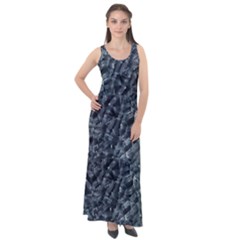 Ceramics Broken  Sleeveless Velour Maxi Dress by Internationalstore