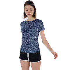 Ceramics Broken  Back Circle Cutout Sports T-shirt by Internationalstore
