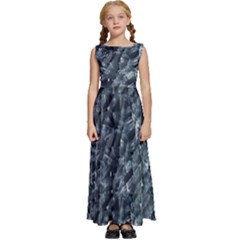 Ceramics Broken  Kids  Satin Sleeveless Maxi Dress by Internationalstore
