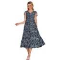 Ceramics Broken  V-Neck Drawstring Shoulder Sleeveless Maxi Dress View2