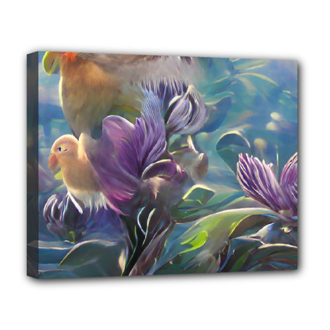 Abstract Blossoms  Deluxe Canvas 20  X 16  (stretched) by Internationalstore