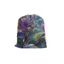 Abstract Blossoms  Drawstring Pouch (Medium) View1