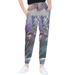 Abstract Blossoms  Women s Tapered Pants by Internationalstore