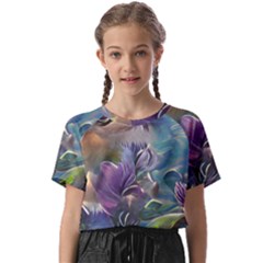 Abstract Blossoms  Kids  Basic T-shirt by Internationalstore