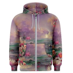 Abstract Flowers  Men s Zipper Hoodie by Internationalstore