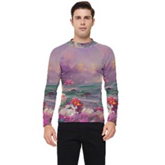 Abstract Flowers  Men s Long Sleeve Rash Guard by Internationalstore