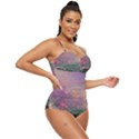 Abstract Flowers  Retro Full Coverage Swimsuit View3