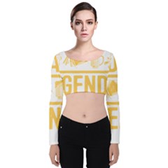 Camellia T- Shirt Camellia T- Shirt Yoga Reflexion Pose T- Shirtyoga Reflexion Pose T- Shirt Velvet Long Sleeve Crop Top by hizuto