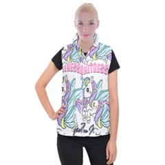 Waitress T- Shirt Awesome Unicorn Waitresses Are Magical For A Waiting Staff T- Shirt Women s Button Up Vest by ZUXUMI